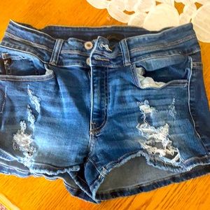 Ripped Jean shorts